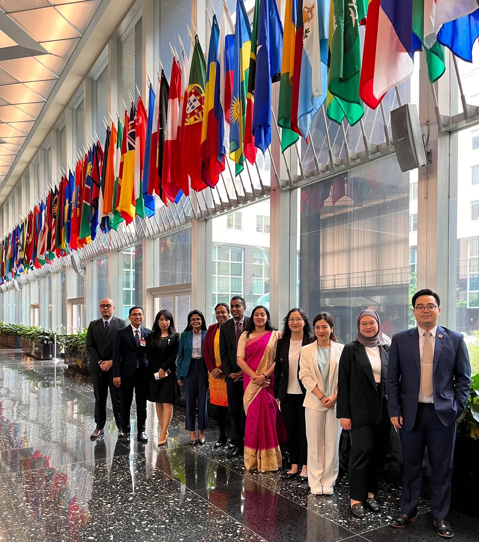 The participants in the 2024 Young Asian Diplomats program.