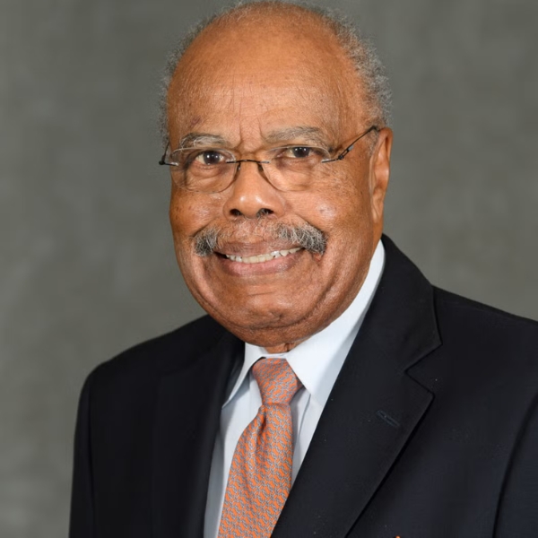 Ambassador (ret.) Donald F. McHenry portrait smiling